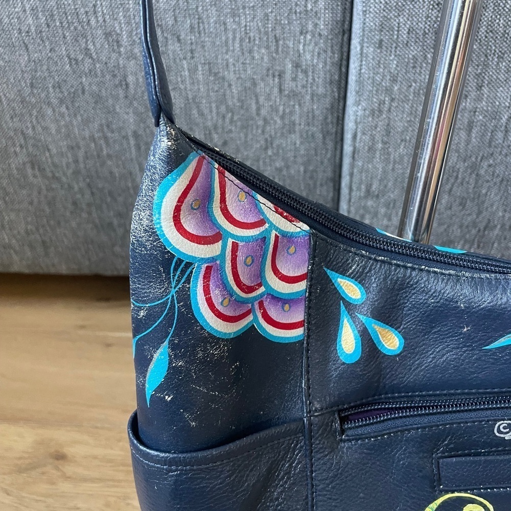 Anuschka painted leather purse - Picture 5 of 9